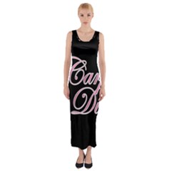 Carpe Diem  Fitted Maxi Dress by Valentinaart