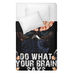 Do What Your Brain Says Duvet Cover Double Side (single Size) by Valentinaart