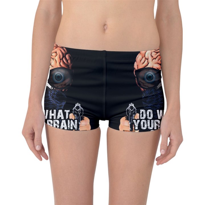 Do what your brain says Reversible Boyleg Bikini Bottoms