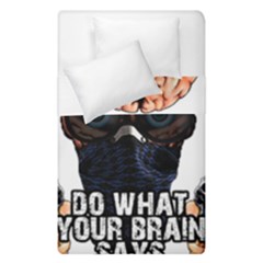 Do What Your Brain Says Duvet Cover Double Side (single Size) by Valentinaart