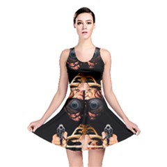 Do What Your Brain Says Reversible Skater Dress by Valentinaart