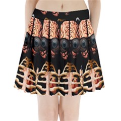 Do What Your Brain Says Pleated Mini Skirt by Valentinaart