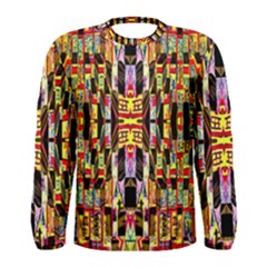 Three D Pie  Men s Long Sleeve Tee