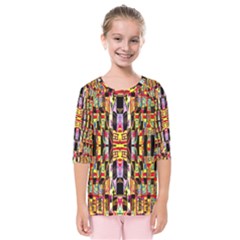 Three D Pie  Kids  Quarter Sleeve Raglan Tee