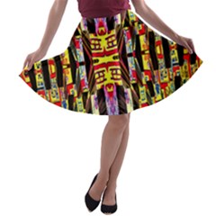 Three D Pie  A-line Skater Skirt by MRTACPANS