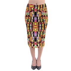 Three D Pie  Midi Pencil Skirt by MRTACPANS