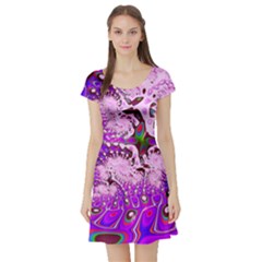 Fractal Fantasy 717a Short Sleeve Skater Dress by Fractalworld