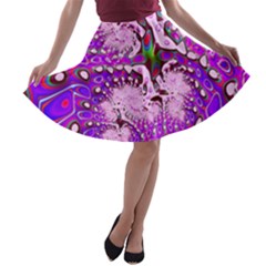 Fractal Fantasy 717a A-line Skater Skirt