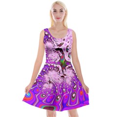 Fractal Fantasy 717a Reversible Velvet Sleeveless Dress