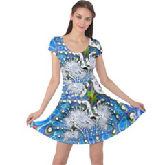 Fractal Fantasy 717b Cap Sleeve Dresses by Fractalworld