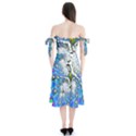 Fractal Fantasy 717b Shoulder Tie Bardot Midi Dress View2