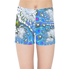 Fractal Fantasy 717b Kids Sports Shorts