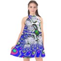 Fractal Fantasy 717c Halter Neckline Chiffon Dress  View1