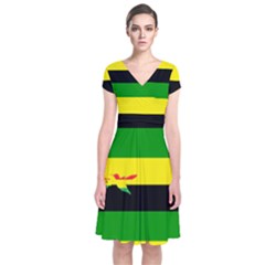 Rasta Bird Front Wrap Dress by rascatcornmeal