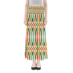 Festive Pattern Full Length Maxi Skirt by linceazul