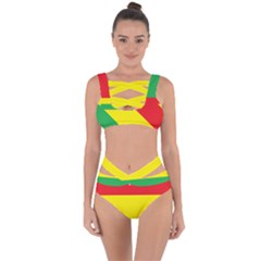 Wrapped In Rasta Colors Bikini Set  by rascatcornmeal