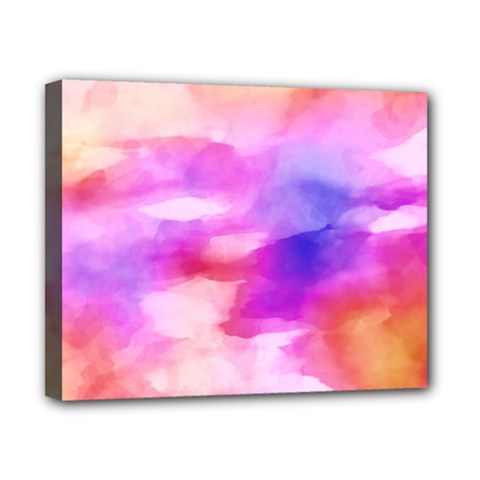 Colorful Abstract Pink And Purple Pattern Canvas 10  X 8  by paulaoliveiradesign