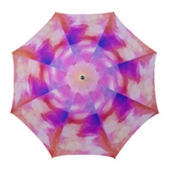 Colorful Abstract Pink And Purple Pattern Golf Umbrellas