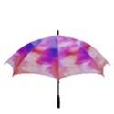 Colorful Abstract pink and purple pattern Golf Umbrellas View3