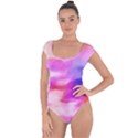 Colorful Abstract pink and purple pattern Short Sleeve Leotard  View1