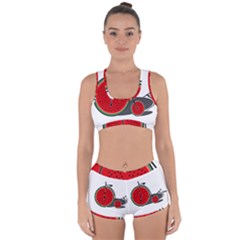 Watermelon Bicycle  Racerback Boyleg Bikini Set