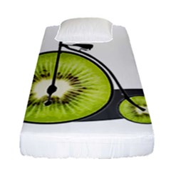 Kiwi Bicycle  Fitted Sheet (single Size) by Valentinaart