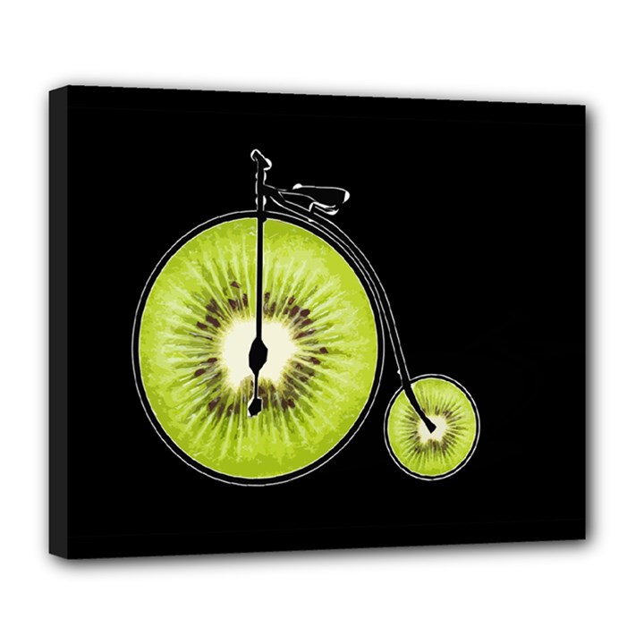 Kiwi bicycle  Deluxe Canvas 24  x 20  