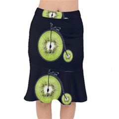 Kiwi Bicycle  Mermaid Skirt by Valentinaart