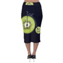 Kiwi bicycle  Velvet Midi Pencil Skirt View2