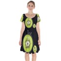 Kiwi bicycle  Short Sleeve Bardot Dress View1