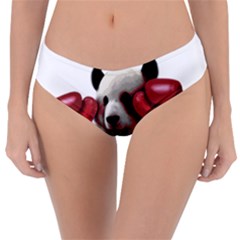 Boxing Panda  Reversible Classic Bikini Bottoms