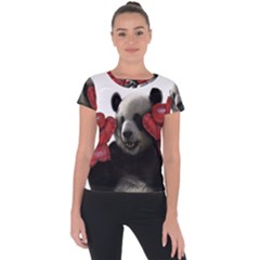 Boxing Panda  Short Sleeve Sports Top 