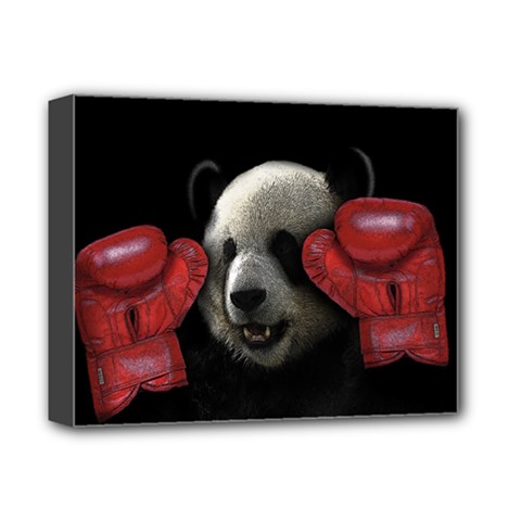 Boxing Panda  Deluxe Canvas 14  X 11  by Valentinaart