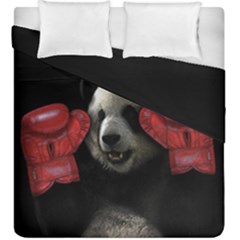 Boxing Panda  Duvet Cover Double Side (king Size) by Valentinaart