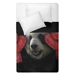 Boxing Panda  Duvet Cover Double Side (single Size) by Valentinaart