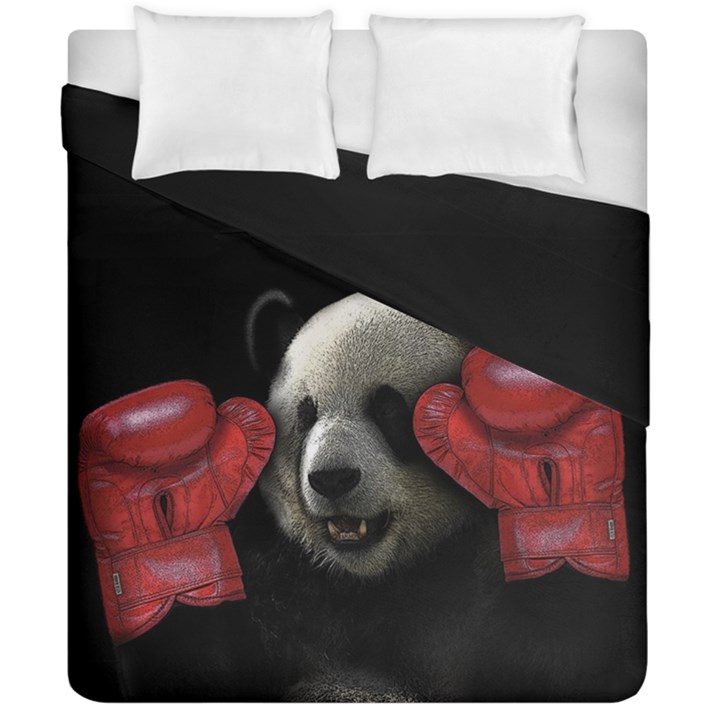 Boxing panda  Duvet Cover Double Side (California King Size)