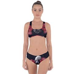 Boxing Panda  Criss Cross Bikini Set by Valentinaart