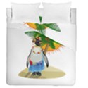 Tropical penguin Duvet Cover Double Side (Queen Size) View1