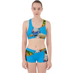 Tropical Penguin Work It Out Sports Bra Set