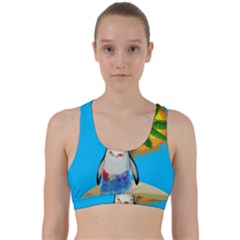 Tropical Penguin Back Weave Sports Bra