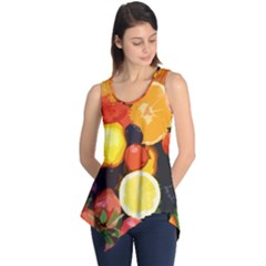 Fruits Pattern Sleeveless Tunic by Valentinaart