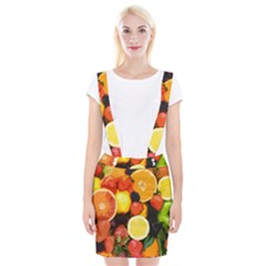 Fruits Pattern Braces Suspender Skirt by Valentinaart