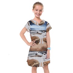 Landscape Kids  Drop Waist Dress by Valentinaart