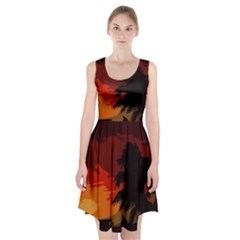 Landscape Racerback Midi Dress by Valentinaart