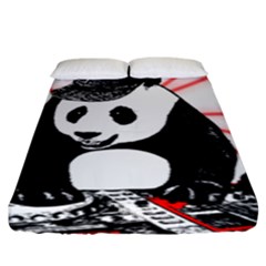 Deejay Panda Fitted Sheet (king Size) by Valentinaart