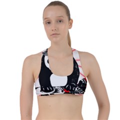 Deejay Panda Criss Cross Racerback Sports Bra