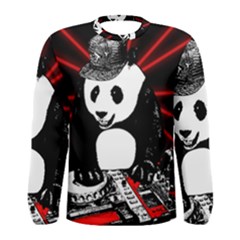 Deejay Panda Men s Long Sleeve Tee by Valentinaart