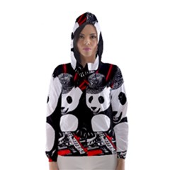 Deejay Panda Hooded Wind Breaker (women) by Valentinaart