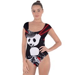 Deejay Panda Short Sleeve Leotard  by Valentinaart