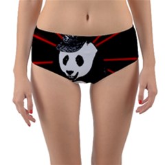 Deejay Panda Reversible Mid-waist Bikini Bottoms by Valentinaart